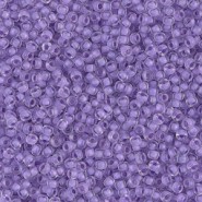 Miyuki rocailles Perlen 11/0 - Semi frosted lilac lined crystal 11-1924